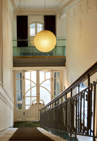 The Excelsior Hotel entrance and main staircase