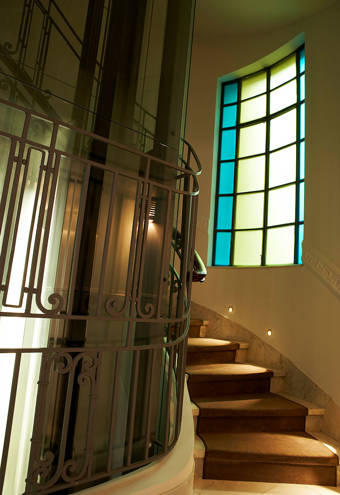 The Excelsior Hotel interior staircase